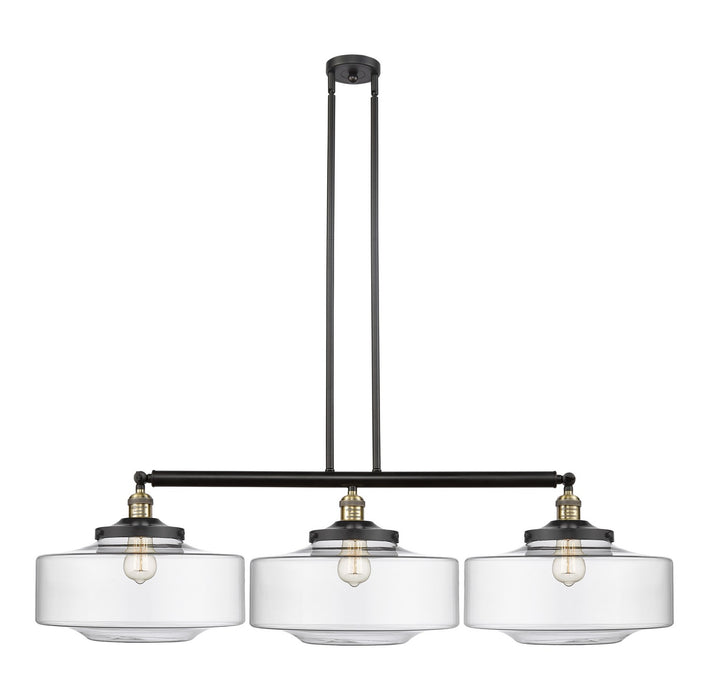 Innovations 213-BAB-G692-16 Three Light Island Pendant, Black Antique Brass