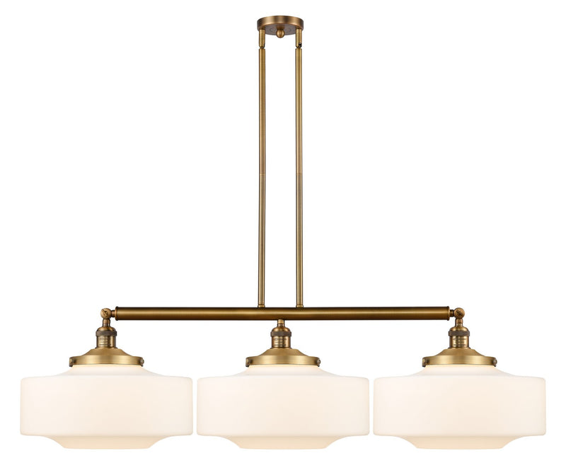 Innovations 213-BB-G691-16 Three Light Island Pendant, Brushed Brass