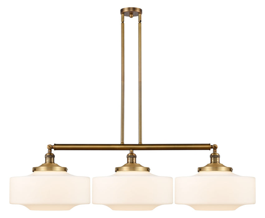 Innovations 213-BB-G691-16 Three Light Island Pendant, Brushed Brass