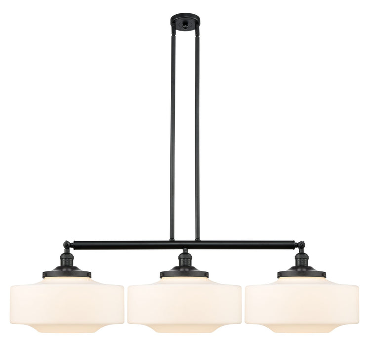 Innovations 213-BK-G691-16 Three Light Island Pendant, Matte Black