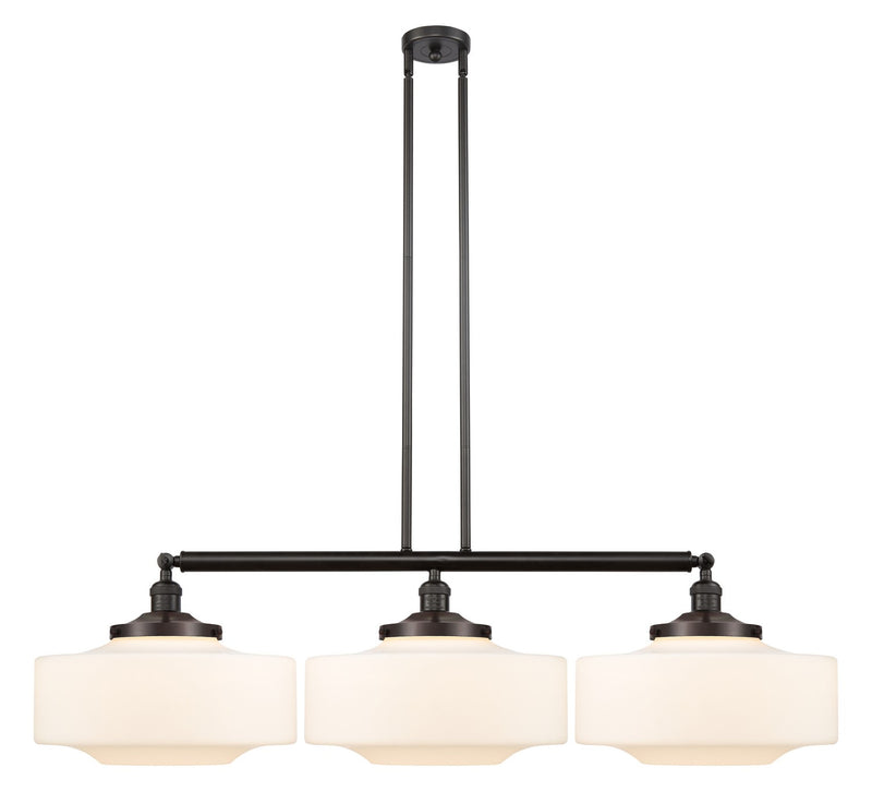 Innovations 213-OB-G691-16 Three Light Island Pendant, Oil Rubbed Bronze