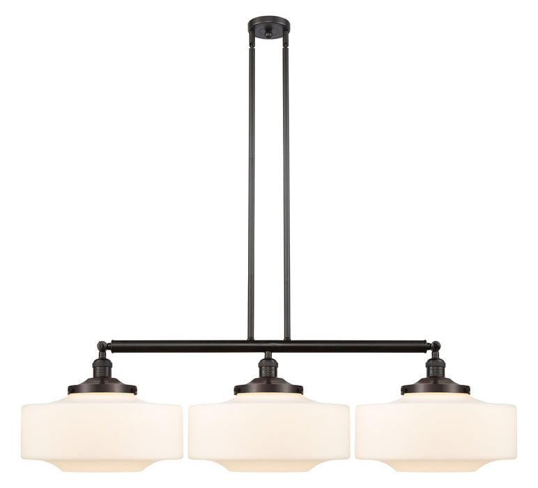 Innovations 213-OB-G691-16 Three Light Island Pendant, Oil Rubbed Bronze