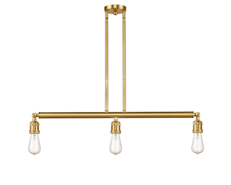 Innovations 213-SG Three Light Island Pendant, Satin Gold