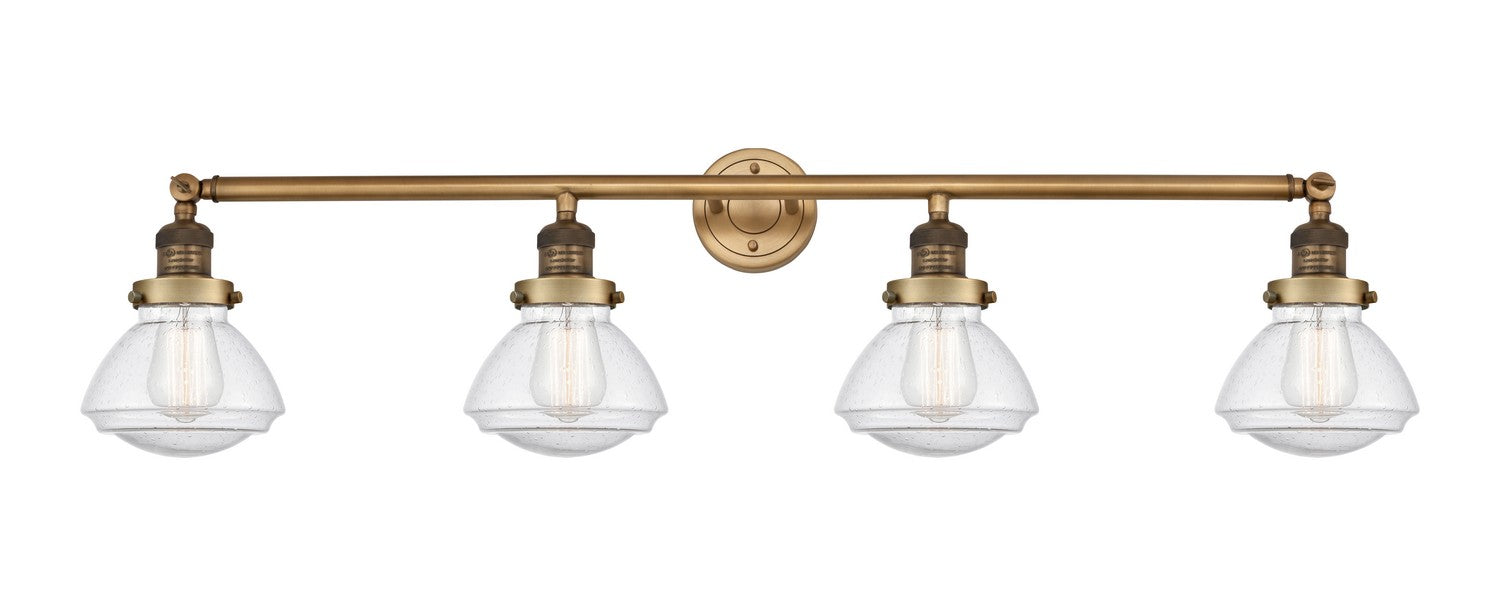 Innovations 215-BB-G324 Four Light Bath Vanity, Brushed Brass