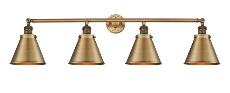 Innovations 215-BB-M13-BB Four Light Bath Vanity, Brushed Brass