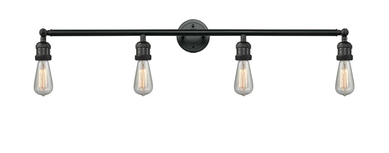 Innovations 215-BK Four Light Bath Vanity, Matte Black
