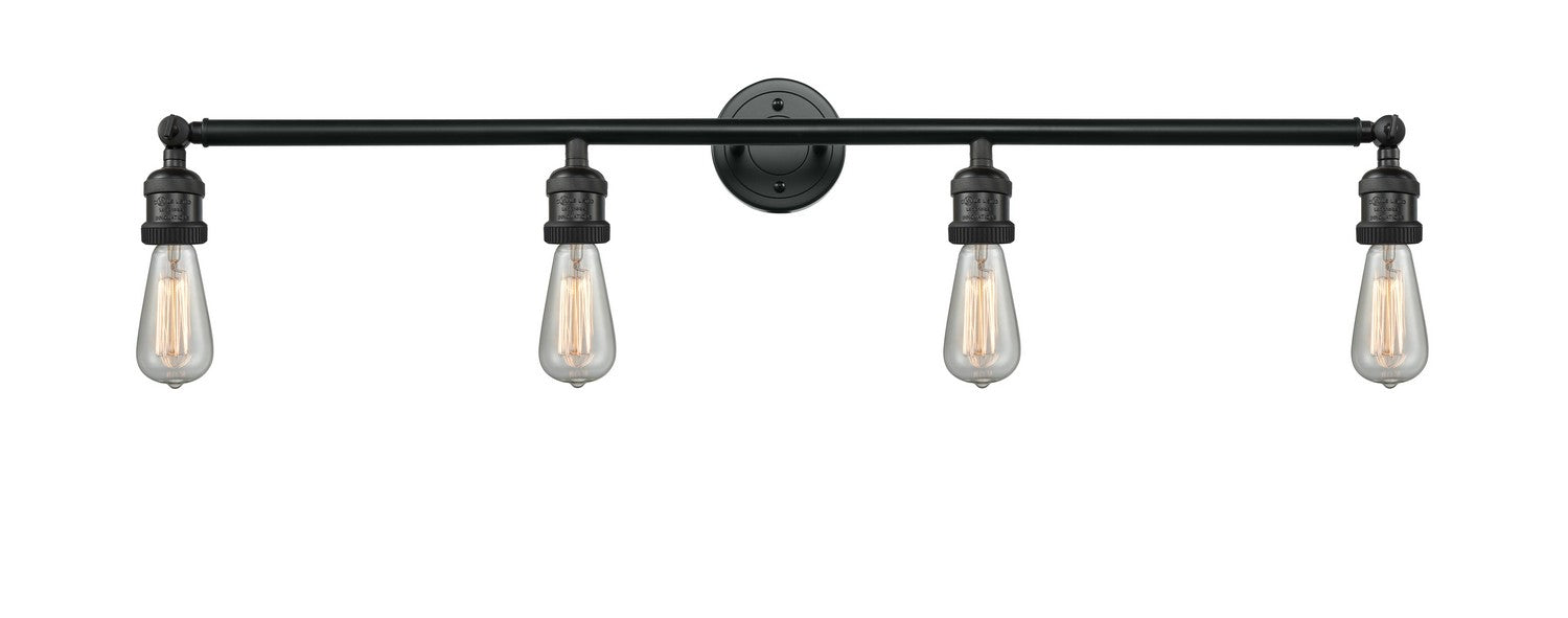 Innovations 215-BK Four Light Bath Vanity, Matte Black