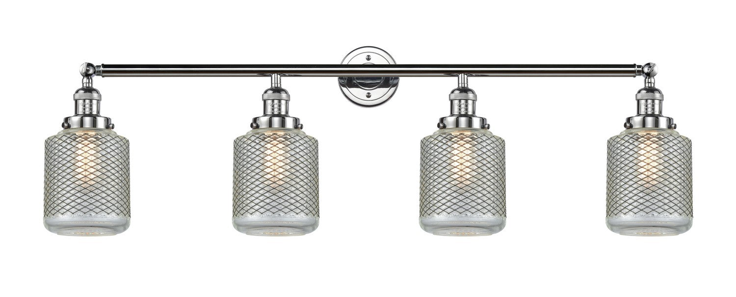 Innovations 215-PC-G262 Four Light Bath Vanity, Polished Chrome