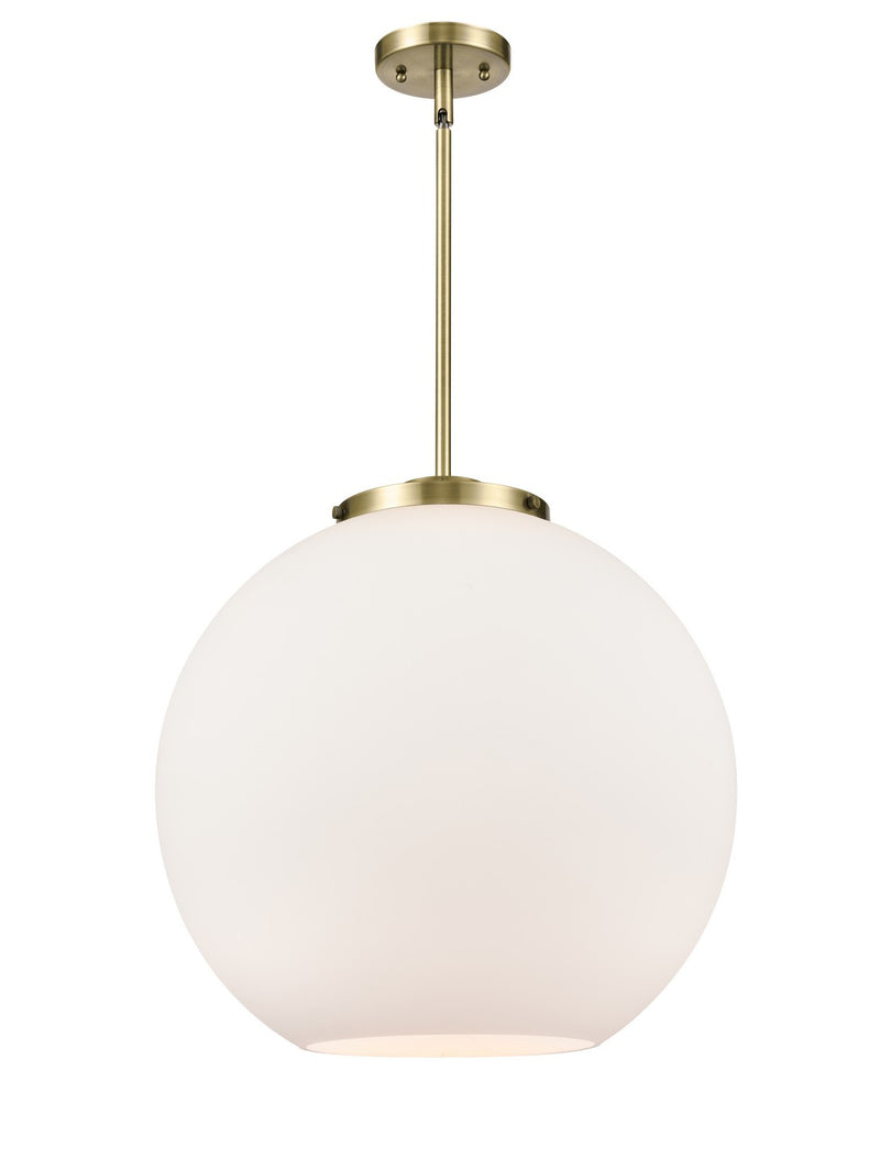 Innovations 221-1S-AB-G121-18 One Light Pendant, Antique Brass