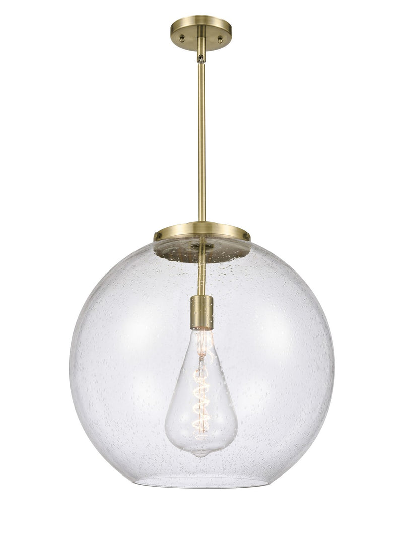 Innovations 221-1S-AB-G124-18-LED LED Pendant, Antique Brass