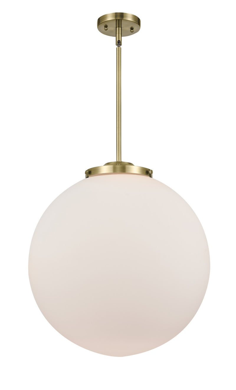 Innovations 221-1S-AB-G201-18 One Light Pendant, Antique Brass