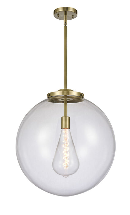 Innovations 221-1S-AB-G202-18 One Light Pendant, Antique Brass