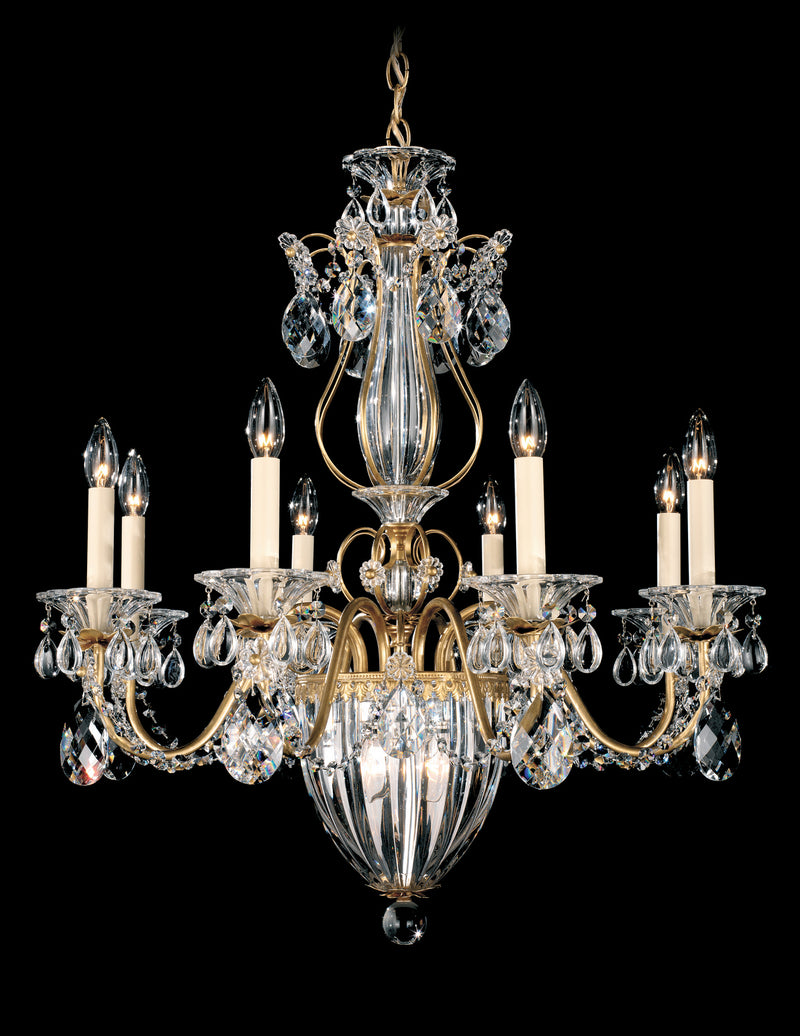 Schonbek 1248-23R 11 Light Chandelier, Etruscan Gold