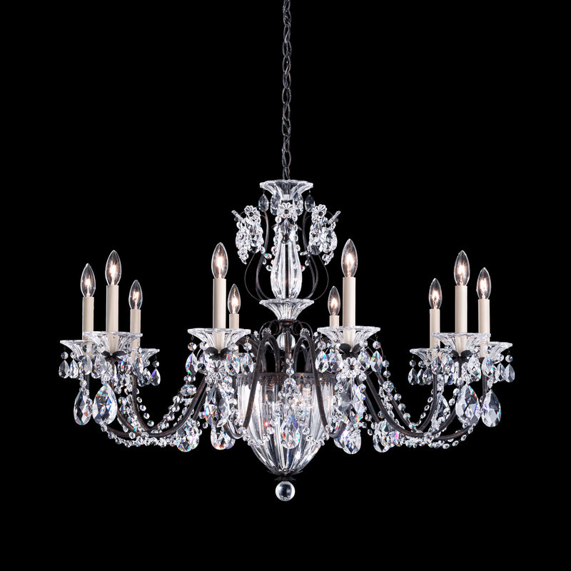 Schonbek 1260N-76H 13 Light Chandelier, Heirloom Bronze
