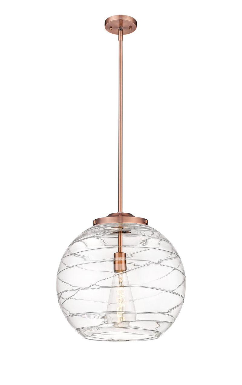 Innovations 221-1S-AC-G1213-16-BB-95-LED LED Pendant, Antique Copper