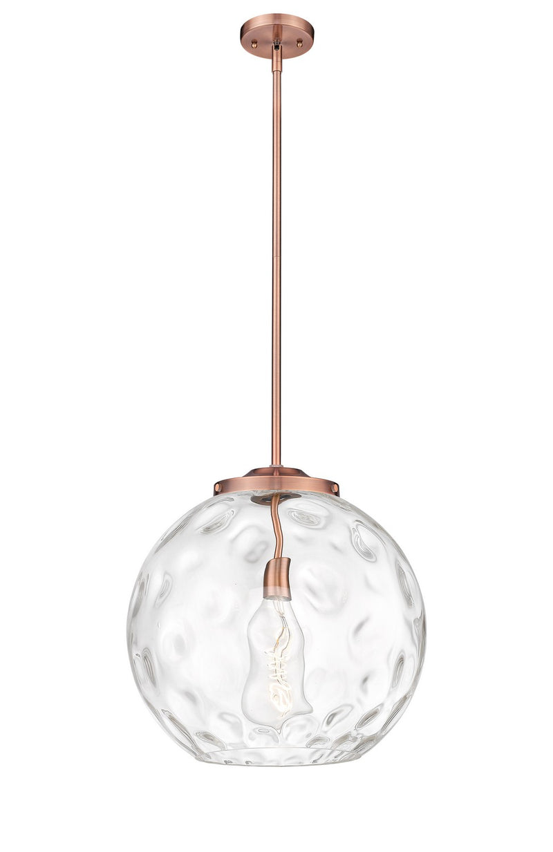 Innovations 221-1S-AC-G1215-16 One Light Pendant, Antique Copper