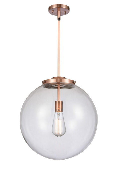 Innovations 221-1S-AC-G202-16-LED LED Pendant, Antique Copper