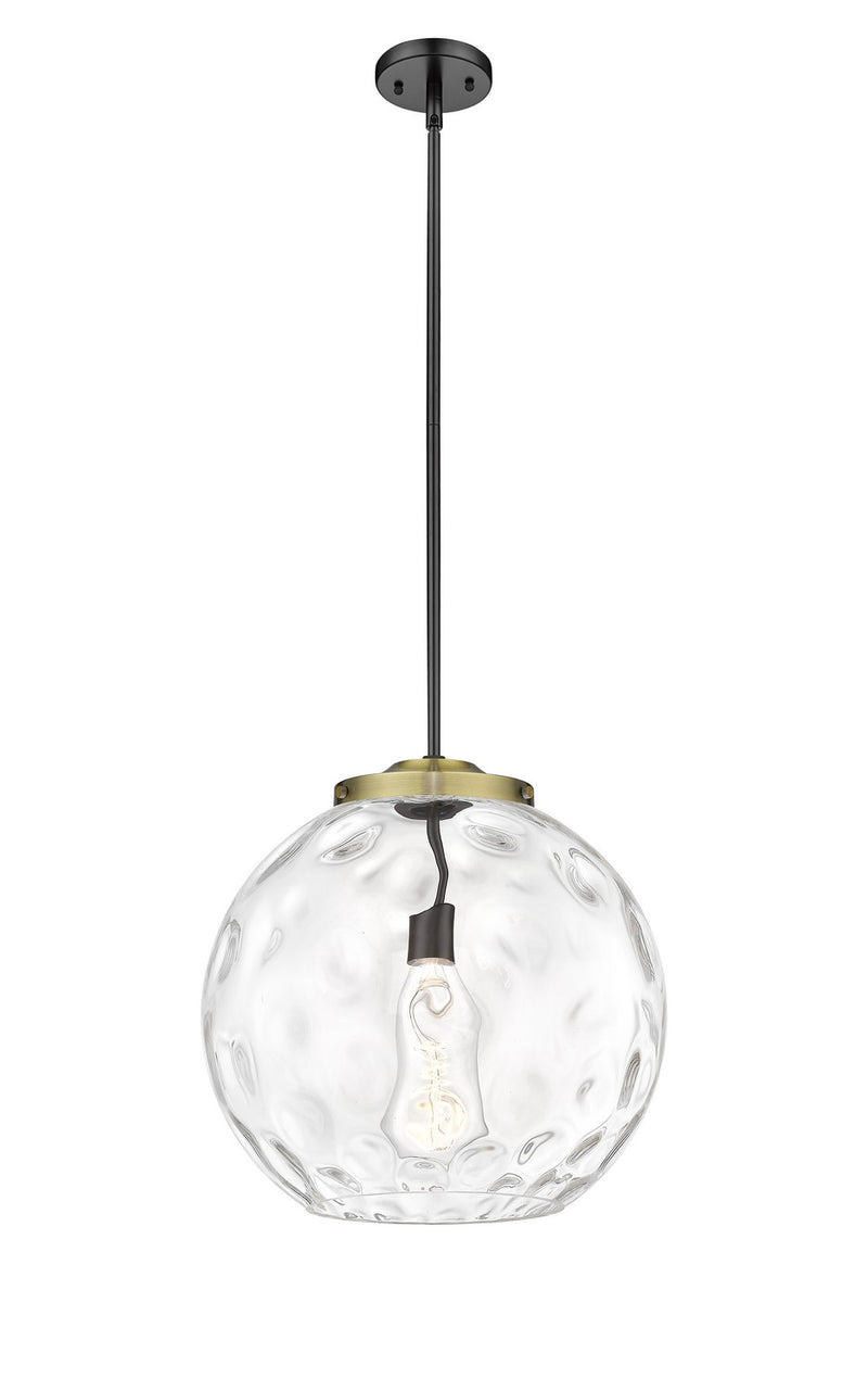 Innovations 221-1S-BAB-G1215-16 One Light Pendant, Black Antique Brass