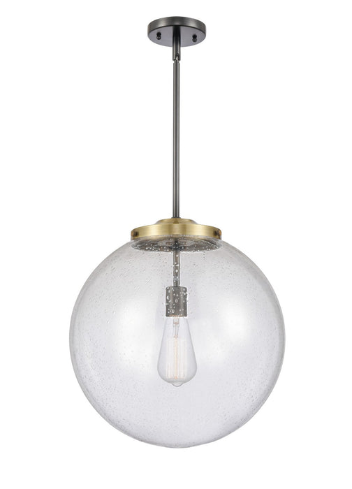 Innovations 221-1S-BAB-G204-16 One Light Pendant, Black Antique Brass
