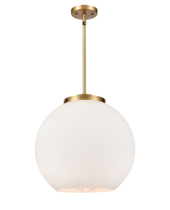 Innovations 221-1S-BB-G121-16-LED LED Pendant, Brushed Brass