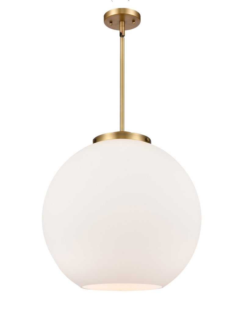 Innovations 221-1S-BB-G121-18 One Light Pendant, Brushed Brass