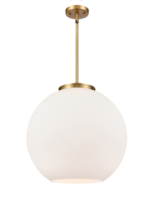 Innovations 221-1S-BB-G121-18 One Light Pendant, Brushed Brass