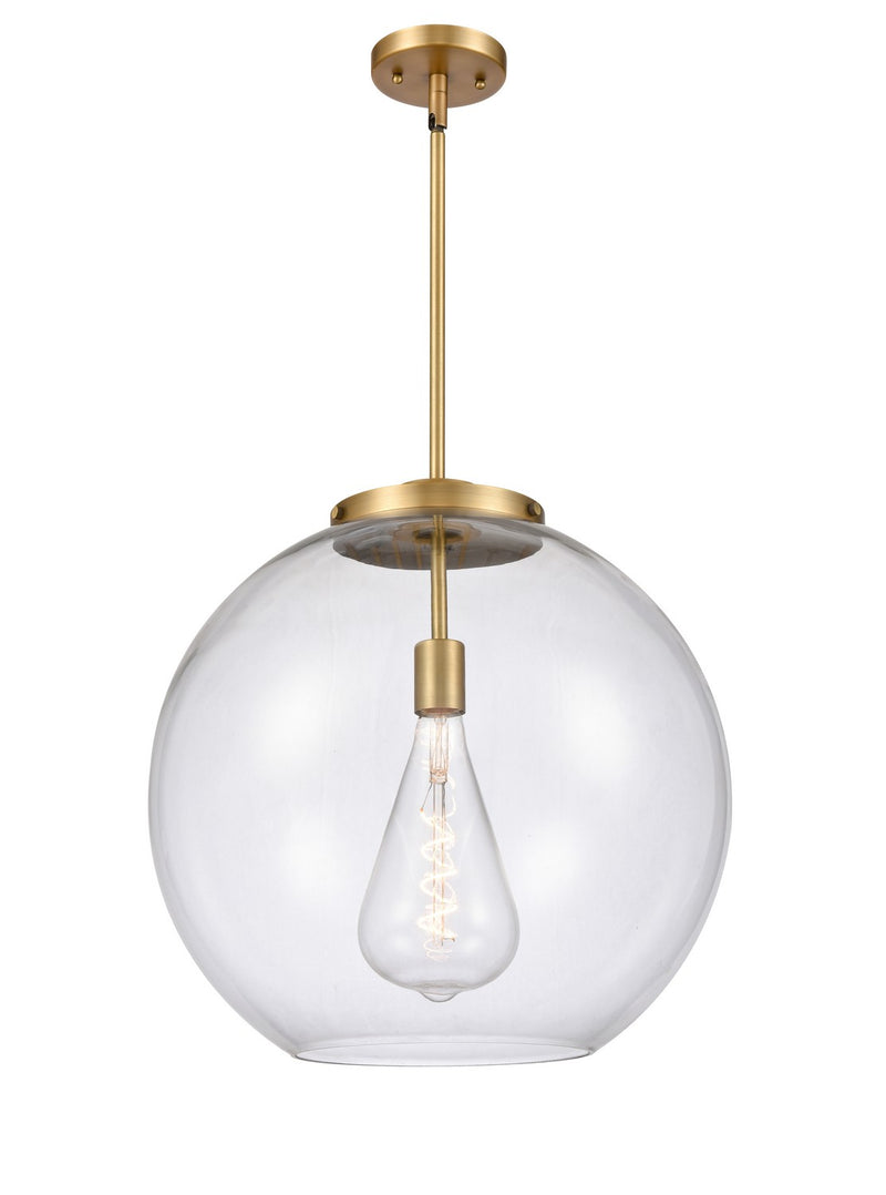 Innovations 221-1S-BB-G122-18 One Light Pendant, Brushed Brass