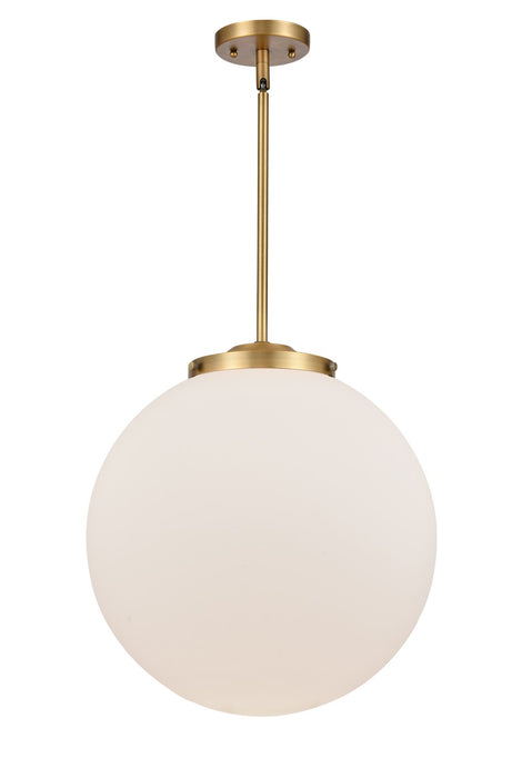 Innovations 221-1S-BB-G201-16 One Light Pendant, Brushed Brass