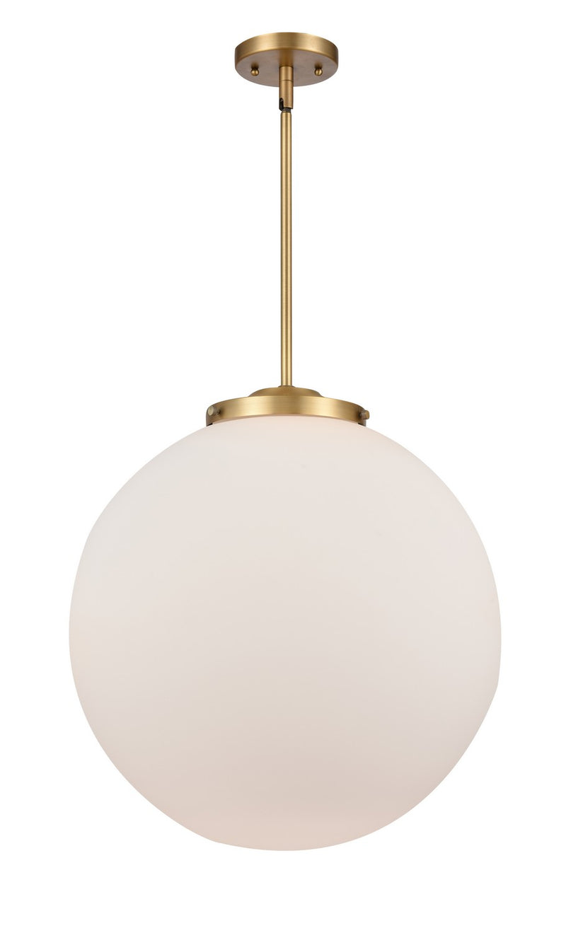 Innovations 221-1S-BB-G201-18 One Light Pendant, Brushed Brass