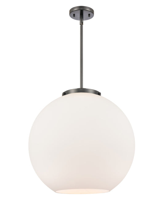 Innovations 221-1S-BK-G121-18 One Light Pendant, Matte Black