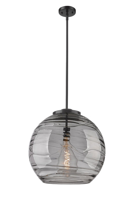 Innovations 221-1S-BK-G1213-18SM One Light Pendant, Matte Black