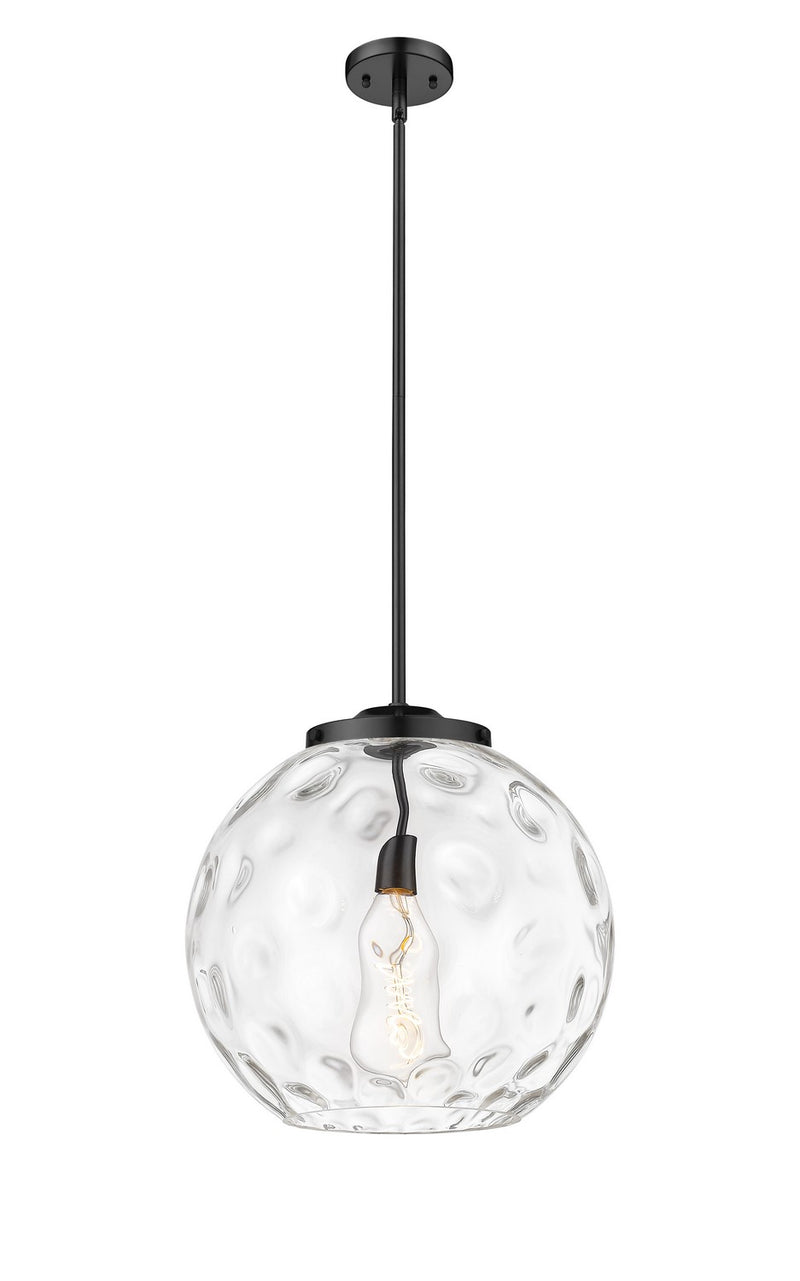 Innovations 221-1S-BK-G1215-16 One Light Pendant, Matte Black