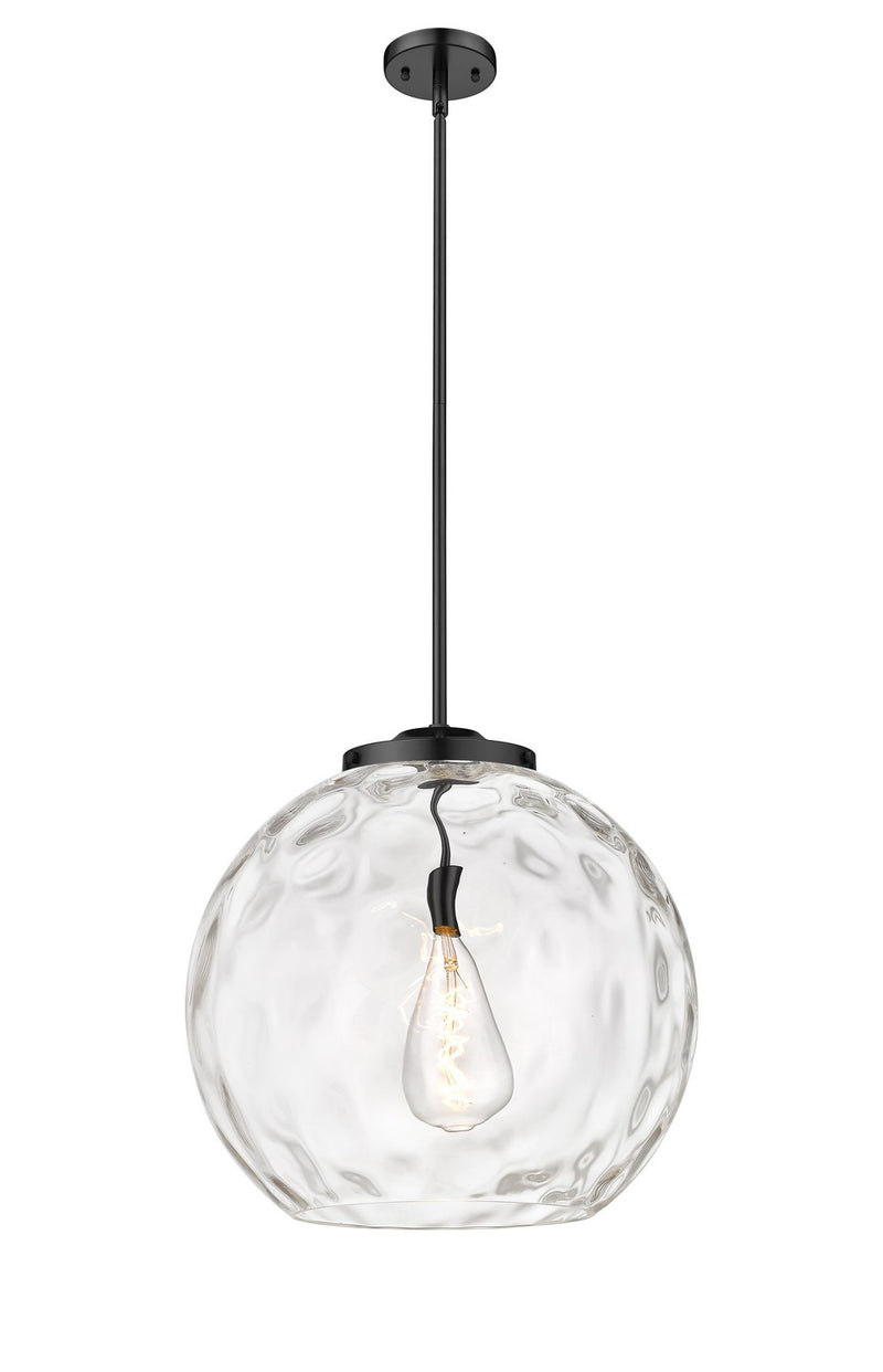 Innovations 221-1S-BK-G1215-18 One Light Pendant, Matte Black