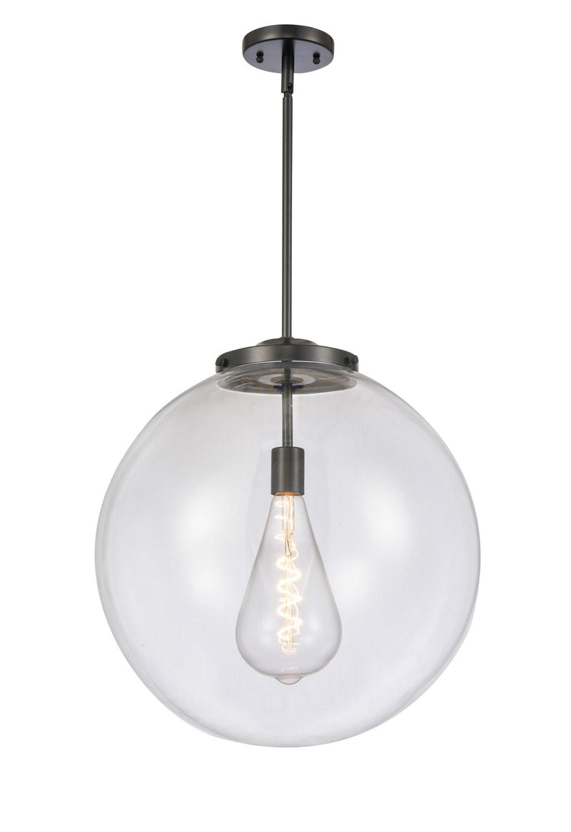 Innovations 221-1S-BK-G202-18-LED LED Pendant, Matte Black
