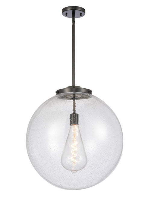 Innovations 221-1S-BK-G204-18 One Light Pendant, Matte Black