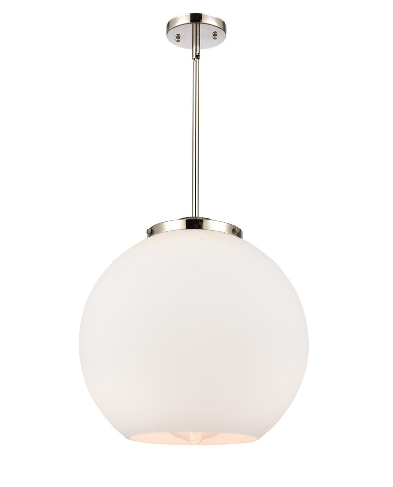Innovations 221-1S-PN-G121-16 One Light Pendant, Polished Nickel