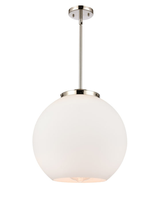 Innovations 221-1S-PN-G121-16 One Light Pendant, Polished Nickel