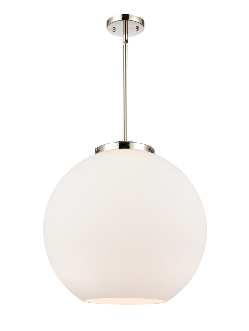 Innovations 221-1S-PN-G121-18 One Light Pendant, Polished Nickel