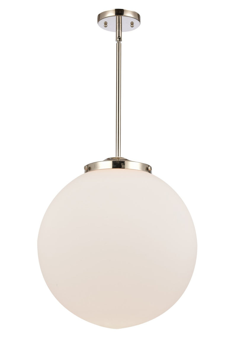 Innovations 221-1S-PN-G201-16 One Light Pendant, Polished Nickel