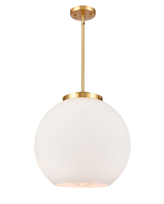 Innovations 221-1S-SG-G121-16 One Light Pendant, Satin Gold
