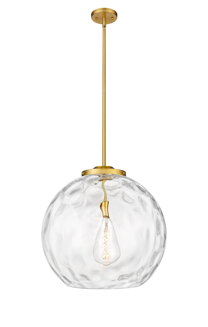 Innovations 221-1S-SG-G1215-18 One Light Pendant, Satin Gold