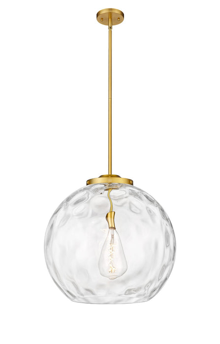 Innovations 221-1S-SG-G1215-18 One Light Pendant, Satin Gold