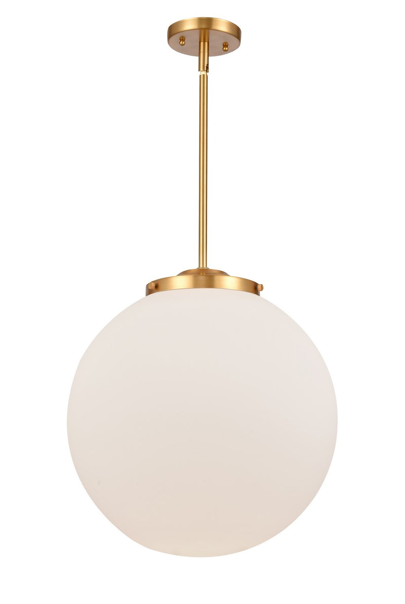 Innovations 221-1S-SG-G201-16 One Light Pendant, Satin Gold