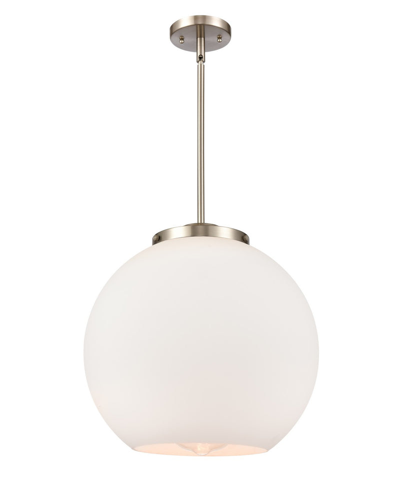 Innovations 221-1S-SN-G121-16 One Light Pendant, Brushed Satin Nickel