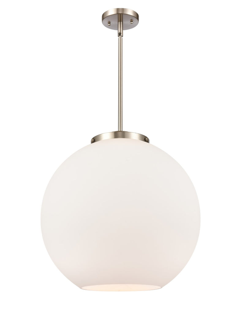 Innovations 221-1S-SN-G121-18 One Light Pendant, Brushed Satin Nickel
