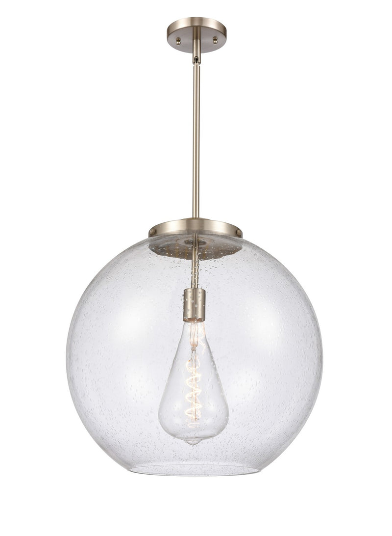 Innovations 221-1S-SN-G124-18 One Light Pendant, Brushed Satin Nickel