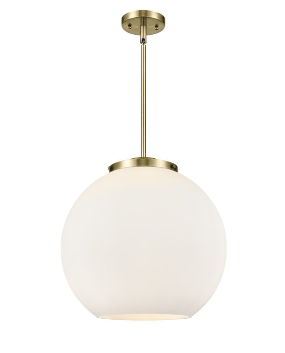 Innovations 221-3S-AB-G121-16 Three Light Pendant, Antique Brass