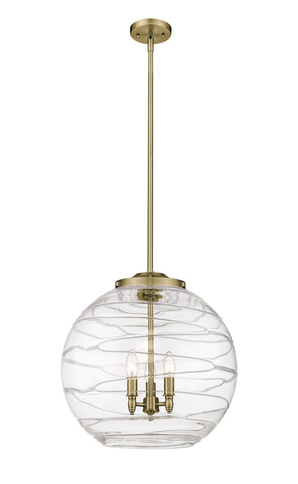 Innovations 221-3S-AB-G1213-18-LED LED Pendant, Antique Brass