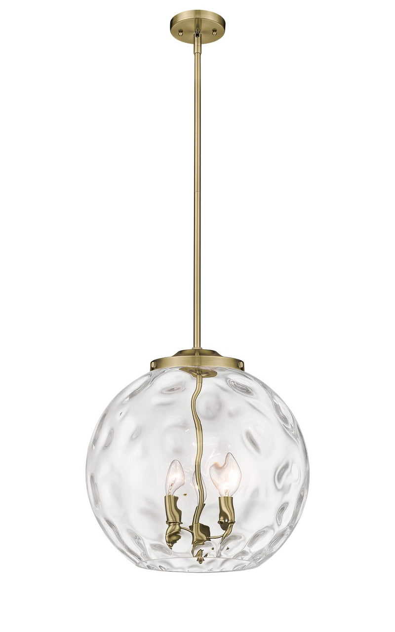 Innovations 221-3S-AB-G1215-16 Three Light Pendant, Antique Brass