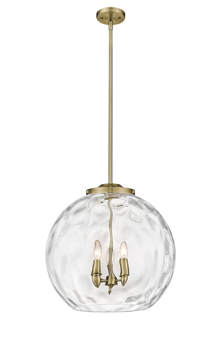 Innovations 221-3S-AB-G1215-18 Three Light Pendant, Antique Brass